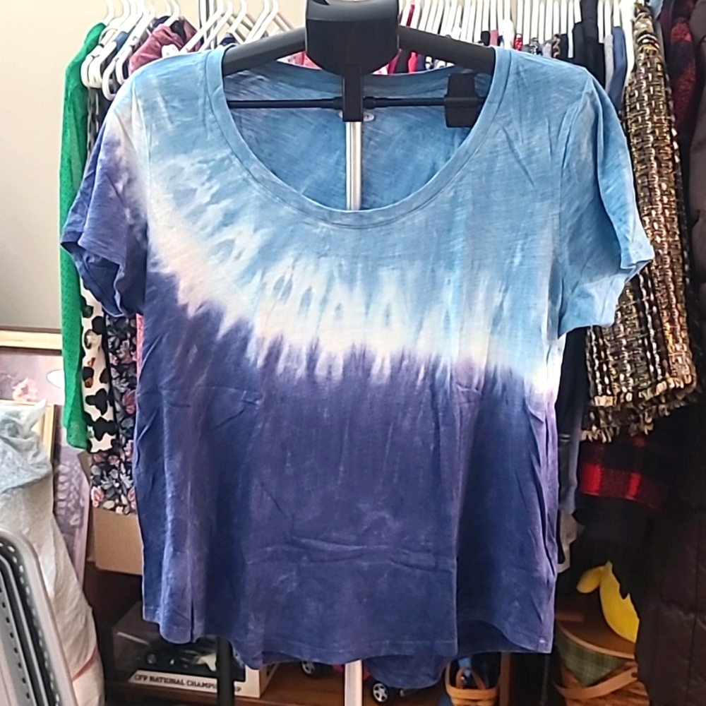 Tie Dye Scoop Neck T-Shirt